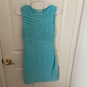 Turquoise mini dress
